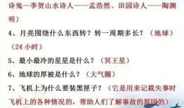 小学生基础知识大全100题，打造坚实学习基础